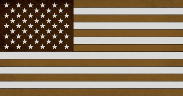 An image of the USA flag using American Gem Registry's handsome color scheme.